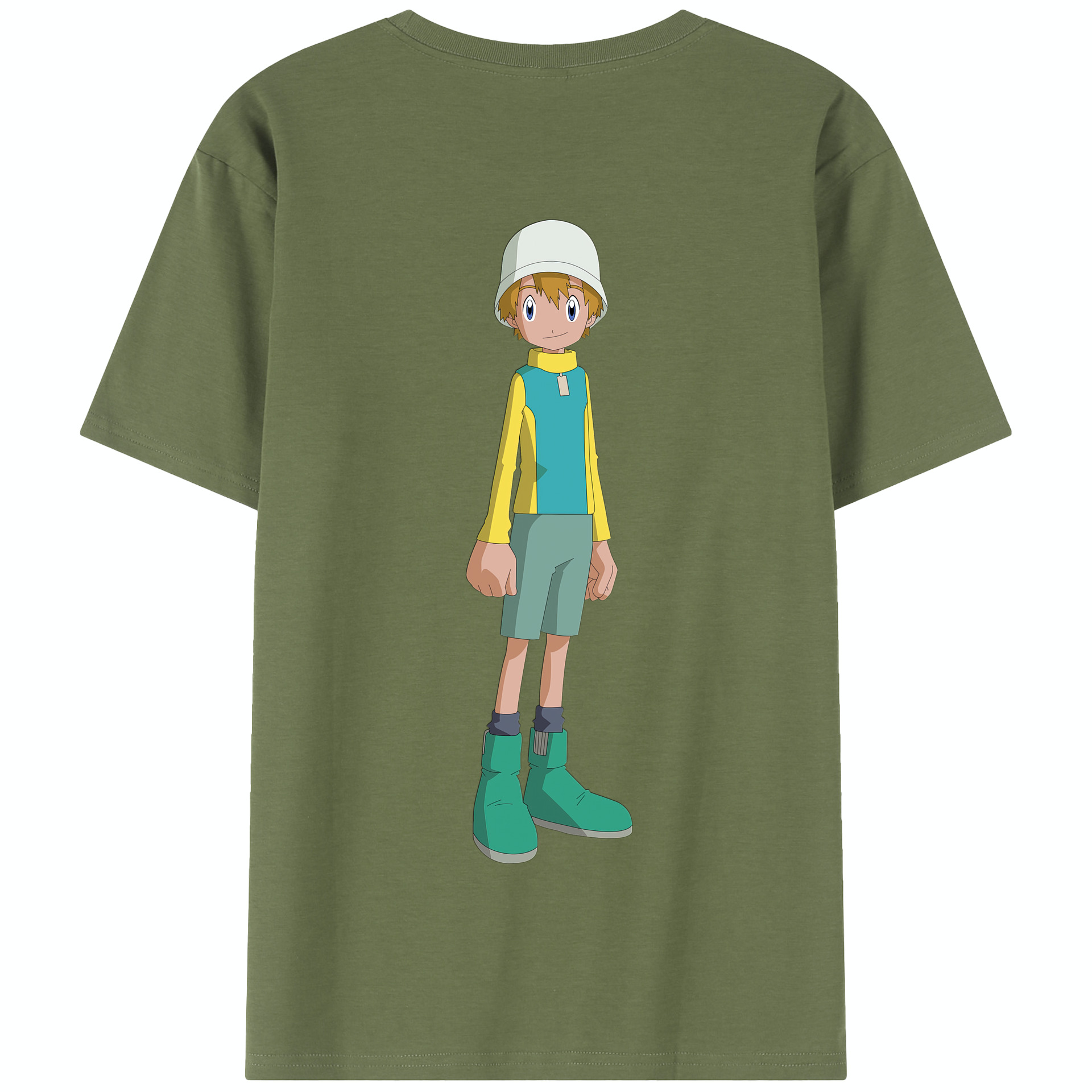 （画像用） Digimon デジタルモンスター/デジモン 綿100％半袖Tシャツ（背面プリント）